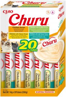 Churu cat masové pyré mix - kuře 280 g (BAL.)