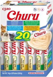 Churu cat masové pyré mix - tuňák 280 g (balení)