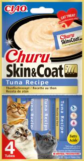 Churu cat masové pyré pro krásnou srst a kůži - tuňák 56 g