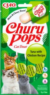 Churu cat Pops - tuňák, kuře 4x14g