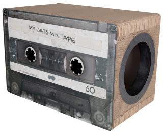 District 70 MIXTAPE kartonové škrabadlo černé