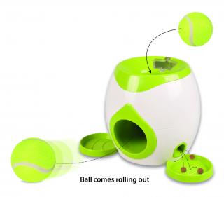 Flamingo interaktivní hračka pro psa + tenisák 18 cm