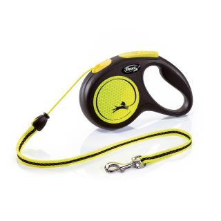 Flexi New Neon M lanko 5m/ 20 kg žluté