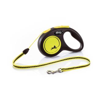 Flexi New Neon S lanko 5m/ 12 kg žluté