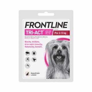 Frontline Tri-Act Spot-On Dog XS 2-5 kg 1 x 0,5 ml