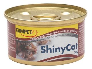 Gimpet ShinyCat kuře & krevety maltoza 70 g