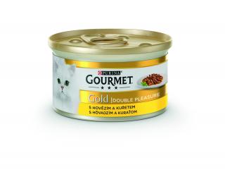 Gourmet Gold s hovězím a kuřetem 85 g