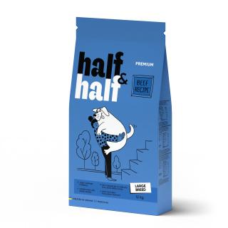 Half&Half Adult Large Breed hovězí granule pro psy 12kg