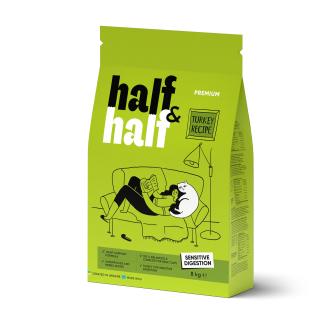 Half&Half Cat Sensitive krůta granule pro kočky 8kg