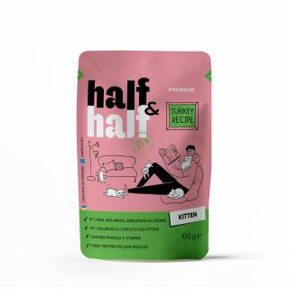 Half&Half Kitten kousky v želé krůta kapsička pro koťata 100g