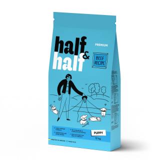 Half&Half Puppy All Breed hovězí granule pro štěňata 12kg