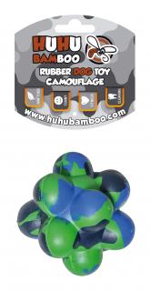 Hračka HUHUBAMBOO Bubble míč, velký, modrý, tvrdá guma