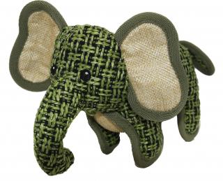 Hračka pro psy slon zelený 25cm