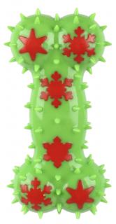 Huhubamboo hračka TPR kost zelená