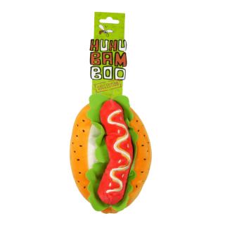 Huhubamboo plyšový hotdog 19 cm