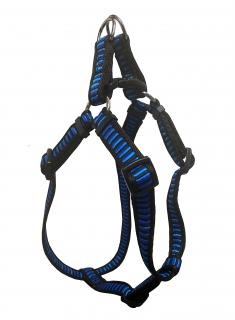 HUHUBAMBOO postroj ŽEBŘÍK 44-72 cm, modrý