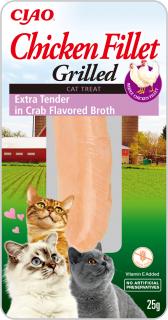 Inaba kuřecí filet pro kočky - krab, extra jemný 25 g