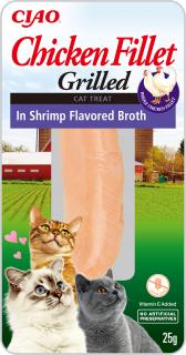Inaba kuřecí filet pro kočky - krevety 25 g
