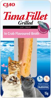Inaba tuňákový filet pro kočky - krab 15 g