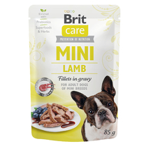 Kapsička Brit Care Mini Lamb fillets in gravy 85 g EXPIRACE srpen (08.08.2025)