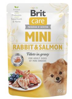 Kapsička Brit Care Mini Rabbit&Salmon fillets in gravy 85 g