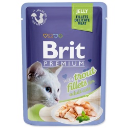 Kapsička Brit Premium Cat Delicate Fillets in Jelly with Trout 85 g