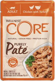 Kapsička Wellness Core Cat Paté kuře a krůta 85 g