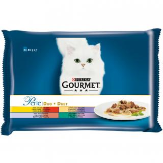 Kapsičky Gourmet Perle Duo Multipack Masové Duo 4x 85 g