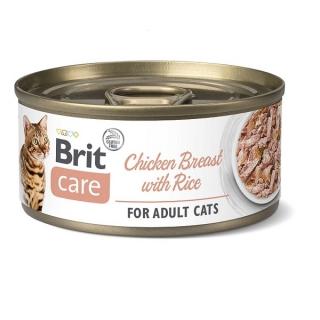 Konzerva Brit Care Cat Chicken Breast with Rice 70 g