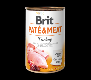 Konzerva Brit Pate & Meat Turkey 400 g