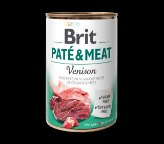 Konzerva Brit Pate & Meat Venison 400 g