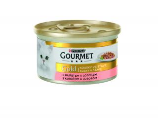 Konzerva Gourmet Gold kuře + losos 85 g