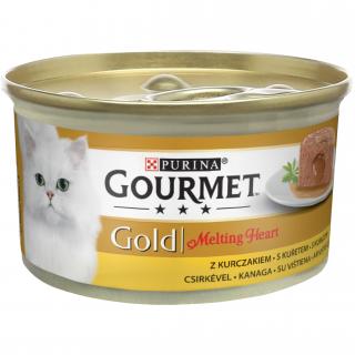 Konzerva GOURMET Gold Melting heart KK paštika s kuřetem 85 g