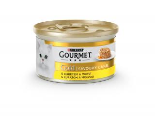 Konzerva Gourmet Gold Savoury.Cake kuřecí a mrkev 85 g