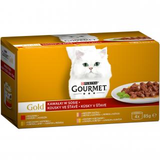 Konzerva Gourmet Gold ve šťávě (4x 85 g)
