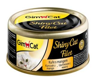 Konzerva Shiny Cat filet kuře s mangem 70 g