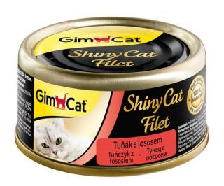 Konzerva ShinyCat filet tuňák s lososem 70 g