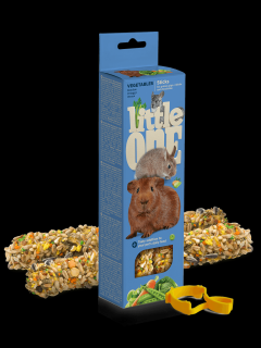 Little One tyčinky pro morčata, králíky a činčily se zeleninami 2 x 60 g
