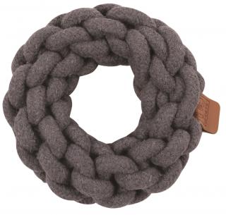 M-Pets Coto bavlněná hračka kruh, šedý 13 cm