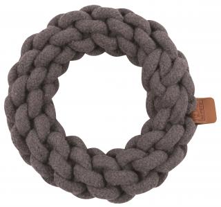M-Pets Coto bavlněná hračka kruh, šedý 18 cm