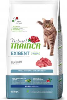 Natural Trainer Cat Exigent hovězí 1,5 kg