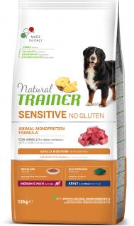 Natural Trainer Sensitive No gluten Adult M/M jehněčí 12 kg