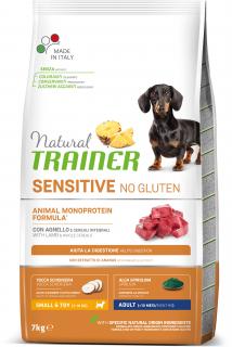 Natural Trainer Sensitive No Gluten Adult Mini jehně & rýže 7 kg