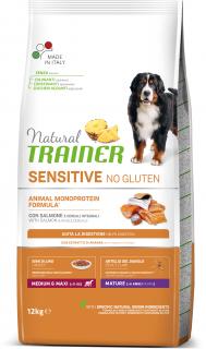 Natural Trainer Sensitive No Gluten Maturity M/M losos 12 kg