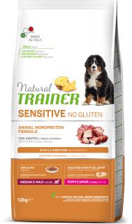 Natural Trainer Sensitive No gluten Puppy&Jun M/M kachna 12 kg