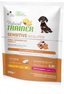 Natural Trainer Sensitive No Gluten Puppy & Junior Mini losos 800 g