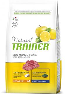 Natural Trainer Small & Toy Adult hovězí a rýže 7 kg