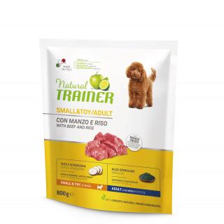 Natural Trainer Small&Toy Adult hovězí a rýže 800 g