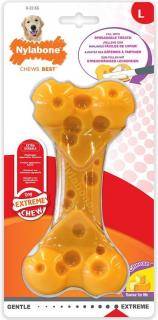 Nylabone hračka Extreme kost příchuť sýr M