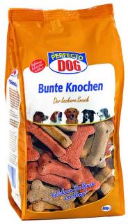 Perfecto Dog sušenky barevné kostičky 400 g